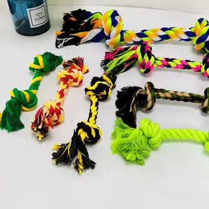 Factory Outlet Inventory Pet Cotton Rope Toys Bite Resistance Grinding Teeth Dog Cotton Rope Pet Toy