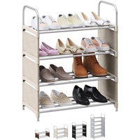 Étagères de rangement pour chaussures pliables, réglables, multifonctionnelles, en métal, à roulettes, robustes, portables, couleur personnalisée