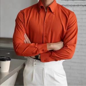 <span class=keywords><strong>เสื้อ</strong></span><span class=keywords><strong>เชิ้ต</strong></span>สไตล์ฝรั่งเศสลำลองสำหรับผู้ชาย คอปกใหญ่ แขนยาว ทรงเข้ารูป ผ้าป๊อปลินประดับลูกปัด สีขาว ODM <span class=keywords><strong>ไม่</strong></span><span class=keywords><strong>ต้อง</strong></span><span class=keywords><strong>รีด</strong></span> ดีไซน์ทันสมัย - Product Image 4