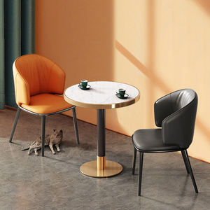 Customized <strong>Stone</strong> Top with Metal Base for Commercial Restaurant <strong>Table</strong> Set, Natural Marble <strong>Table</strong> <strong>and</strong> <strong>Chair</strong> - Product Image 1