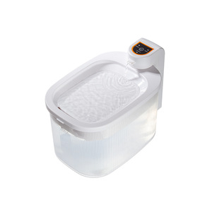 Fontaine à eau intelligente pour chiens et chats, distributeur automatique avec système de filtration, forme ovale, blanc, prise US, 110-240V, alimentation par charge - Product Image 4