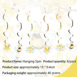 Artículos para Fiesta de Cumpleaños de Abeja Amarilla, Pancarta HAPPY BEEDAY, Decoración para Cupcakes, Globos, Decoración para Fiesta de Cumpleaños Infantil y Baby Shower - Product Image 3