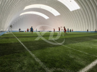 Nouvelle conception de tente de football gonflable, dôme d'air sportif, dômes d'air pour l'école, pratique et durable