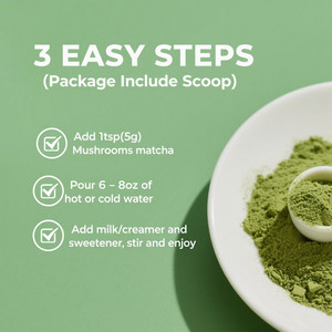 Supplément de thé Matcha améliorer l'immunité de soutien de la mémoire <span class=keywords><strong>cognitive</strong></span> promouvoir la santé intestinale améliorer l'humeur stimuler la poudre de Matcha aux champignons - Product Image 5