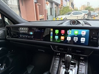 Lecteur Multimédia Radio Android Double Écran pour Porsche Cayenne 2010-2017, Système Intelligent CarPlay GPS 4G Moniteur de Voiture 360