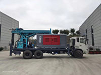 Machine de forage de puits d'eau montée sur camion série PWT, profondeur 300-600m, vente chaude
