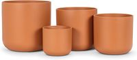 Pot Tanaman Hias Modern dari Fiberglass untuk Taman, Wadah Bunga, dan Hiasan Tengah Meja