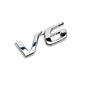 Logo Mobil Plastik 3D Tahan Air/Emblem Mobil 3D Kustom/Lencana Mobil Krom ABS