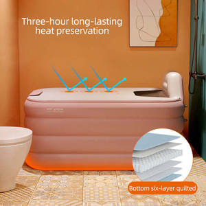 อ่างอาบน้ำทำน้ำแข็งแบบพกพาขนาดใหญ่อ่างน้ำวนแบบพับเก็บได้ - Product Image 4