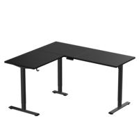 Bureau debout moderne à double moteur en acier inoxydable, réglable en hauteur électriquement, mobilier de bureau, pour bureau à domicile, pliable