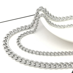 โซ่สแตนเลส Anno สำหรับทำเครื่องประดับและงาน DIY กว้าง 3 มม. สีเงิน - Product Image 1