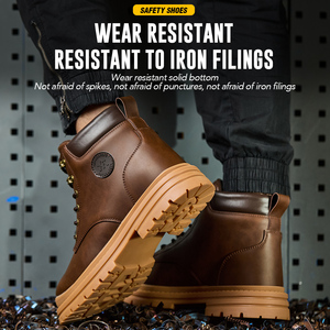 <span class=keywords><strong>Scarpe</strong></span> <span class=keywords><strong>Antinfortunistiche</strong></span> <span class=keywords><strong>Nere</strong></span> con Tomaia in Microfibra, Suola in Gomma, Punta in Acciaio, Impermeabili, Traspiranti, Unisex per Edilizia e Fabbrica - Product Image 4