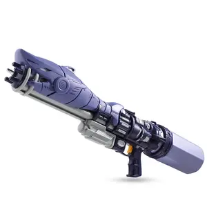 2024 새로운 여름 야외 촬영 게임 소년 장난감 72CM 상어 모양 단색 풍선 개틀링 물총