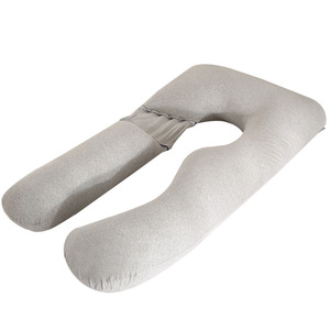 Oreiller de maternité ergonomique en forme de U pour soutenir la tête, le dos, le ventre, les côtés, les <span class=keywords><strong>genoux</strong></span>, les hanches, les <span class=keywords><strong>pieds</strong></span>, oreiller de grossesse pour femmes enceintes pour dormir - Product Image 2