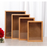 Fabbrica di stampa personalizzato riciclabile nero bianco marrone natale presenta la scatola di carta kraft con finestra in plastica trasparente