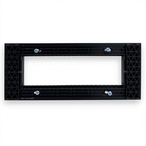 Black 6 Seat Zen Line Stand Terminal <b>Block</b> <b>Mounting</b> Frame - Product Image 2