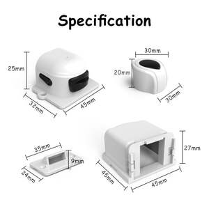 PRODIGY Serrure de sécurité magnétique invisible en plastique pour armoires et tiroirs Sécurité bébé 4 serrures + 1 clé Installation rapide - Product Image 4