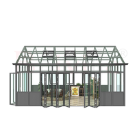 Abri de soleil en verre pour l'extérieur, 4 saisons, jardin sain, maison sur pied, aquarium, en plastique