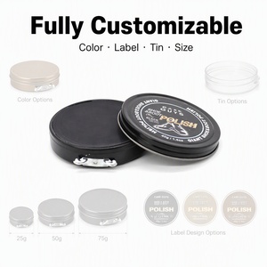 Pâte à cirer les <span class=keywords><strong>chaussures</strong></span> traditionnelle OEM toutes couleurs à base d'eau 50ml Ingrédients doux Cire de carnauba Nettoyage Adoucissement Polissage du <span class=keywords><strong>cuir</strong></span> - Product Image 6
