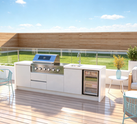 Cuisines extérieures BBQ avec évier, station de cuisson modulaire pratique pour la rénovation des patios résidentiels