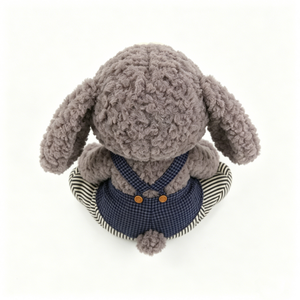 Peluche de perro personalizado, peluche de caniche, peluche de perro con orejas caídas, peluche de cachorro, peluche de perro gris - Product Image 4