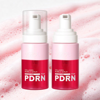 Sérum Moussant PDRN au Collagène Rose et ADN de Saumon, Booster de Peptides, Essence Micro-Moussante pour l'Élasticité et l'Hydratation Repulpante de la Peau