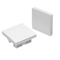 Interrupteur mural sans fil cinétique SS112R, contrôleur de lumière intelligent 2 canaux RF433MHz avec télécommande pour éclairage LED AC110-240V