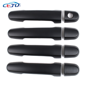 4 pièces de protections pour poignées de portières et autocollants de protection de coupelle de poignée extérieure, aspect fibre de carbone, pour Toyota Vios 2014 - Product Image 2