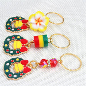 Vuile Vlecht Sieraden Vintage Diamant Goud Kerst Bel Hanger Haar Ring Haarspeld Legering Olie Drop Oorbellen Voor Vrouwen - Product Image 4