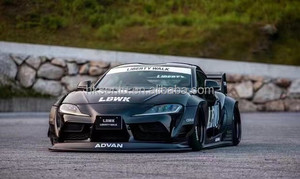 Nuevo Kit de Carrocería de Fibra de Carbono, Difusor Delantero Negro Brillante, Alerón, Capó con Marco de Madera - Product Image 5