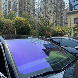 Película adhesiva para ventanas de coche de alta calidad, camaleón, VLT60%, color púrpura, rollo de película tintada para ventanas. - Product Image 3