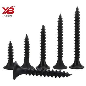 Tornillos para paneles de yeso de acero negro directo de fábrica, cabeza de corneta ennegrecida fosfatada, diseño antigrietas, rosca de doble <span class=keywords><strong>Curso</strong></span> para - Product Image 6