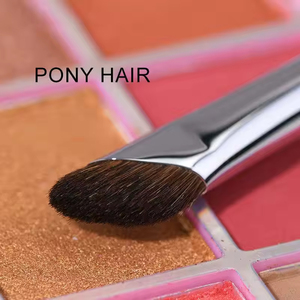 Brochas <span class=keywords><strong>de</strong></span> maquillaje <span class=keywords><strong>de</strong></span> etiqueta privada <span class=keywords><strong>de</strong></span> pelo <span class=keywords><strong>de</strong></span> poni gris, <span class=keywords><strong>de</strong></span> precisión, suaves y <span class=keywords><strong>de</strong></span> mezcla única, para sombra <span class=keywords><strong>de</strong></span> ojos y sombra <span class=keywords><strong>de</strong></span> nariz, tono Peach - Product Image 2