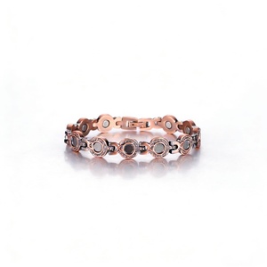 Fashion Jewelry Women'S <b>Bracelet</b> Customizable Pure <b>Copper</b> Magnetic Therapy <b>Bracelet</b> for Arthritis and Health Treatment - Product Image 1