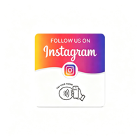 NFC Ins Bewertungskarte Maßgefertigte Acryl-Plakette Stehende Tap-Karte zur Instagram-Bewertungsförderung NFC213