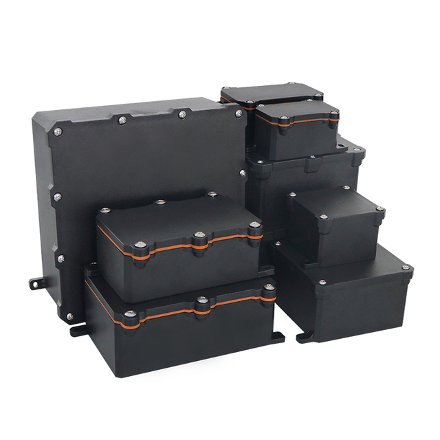 SZOMK Custom PC Flame Retardant Outdoor Project Electric Ip68 Junction Box Black Waterproof Box Abs Plastic Electronic Enclosure