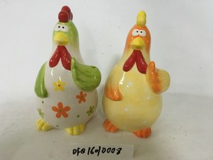 Hucha de cerámica con forma de gallo, caja de ahorro, pintado a mano - Product Image 2