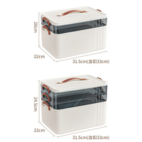 Boîte de rangement pour médicaments YAGELI en acrylique durable, double compartiment, design flexible, couleur et logo personnalisables pour une présentation moderne