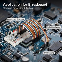 Câble de raccordement Dupont femelle à mâle 1-40 broches, câble ruban arc-en-ciel, faisceau de câbles industriel personnalisé pour prototypage de cartes de développement et de circuits imprimés