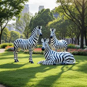 Escultura de Jirafa de Metal Grande de Diseño Nuevo Personalizada para Jardín, Escultura Moderna de Fibra de Vidrio para Exteriores, Decoración Comercial de Resina, Vaca Lechera - Product Image 4