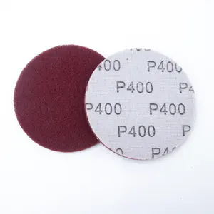 GLORY abrasive 6 inch maroon scouring pads hook and loop 7447 non-woven sanding disc