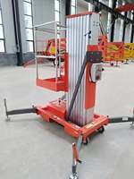Ascenseur manuel en aluminium de levage d'un homme pour la plate-forme de fonctionnement