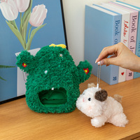 Direct usine Porte-clés en peluche série Mushroom House Nook, poupée chiot détachable, breloque de sac, nouveau design de niche, dropshipping, assortiment