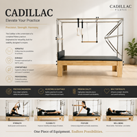 MJD-M201A Cadillac de Pilates en chêne massif, couleur personnalisée, machine de yoga professionnelle pour studio