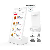Tablet Digital bentuk L, Tablet Nfc 15.6 inci IP65 tampilan toko ritel bentuk L Tablet Android