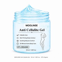 Crème corporelle raffermissante anti-cellulite bio 87% OEM/ODM personnalisable, favorisant la perte de poids et le confort musculaire, 50ml, vente en gros