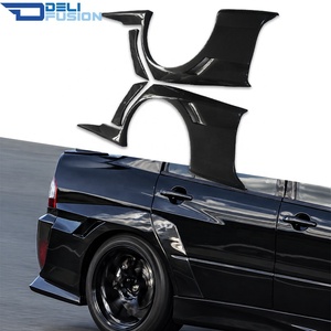 Pour Mitsubishi Lancer Evolution EVO 7 8 9 CT9A 2001-2007, kit de carrosserie large en fibre de carbone style VTX, extension d'aile arrière, élargisseur d'arche de roue - Product Image 1