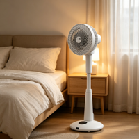 Kipas Angin Sirkulasi Udara Vertikal untuk Rumah, 3D Air Swing, Fungsi Timer, Tenang, Ventilasi Listrik, Pendingin