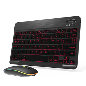 Kit de bureau rechargeable du fabricant : Clavier et souris sans fil ultra-plats rétroéclairés - Product Image 1
