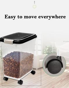 Armazenamento de alimentos para animais de estimação, venda por atacado, novo design personalizado, recipiente de comida para animais de estimação com colher - Product Image 5